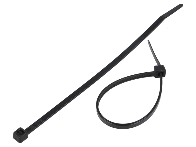 Kabelbinder; L: 140mm; W: 3,6mm; polyamide; 177N; zwart; Ømax: 33mm Kabelbinder; L: 140mm; W: 3,6mm; polyamide; 177N; zwart; Ømax: 33mm